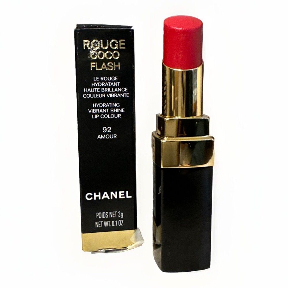 CHANEL ROUGE COCO FLASH Hydrating Vibrant Shine Lip Color Lipstick 92